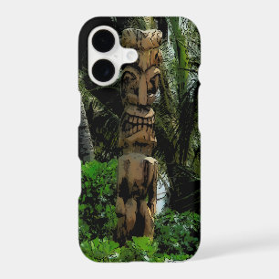 Tropic Beach Tiki Illustrated Hawaiian