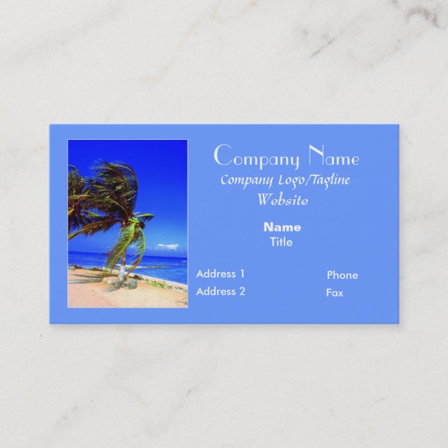 Tropic Breeze Business Card (Front)