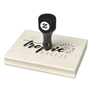 Tropic Breeze Company Logo Custom Rubber Stamp