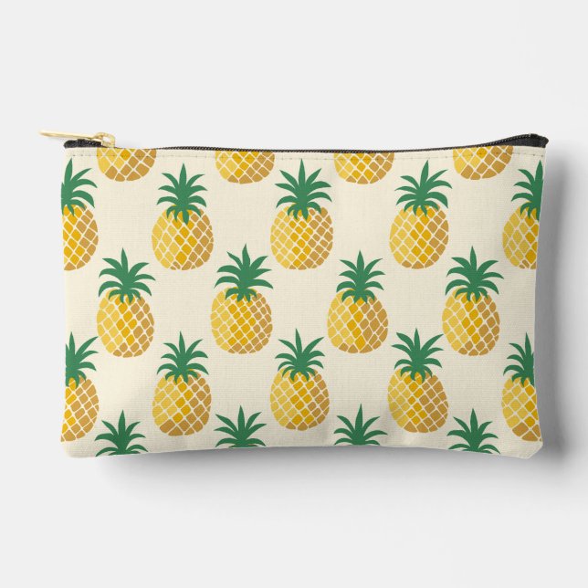 Tropic Gold Pineapple Yellow  Hues Accessory Pouch (Front)