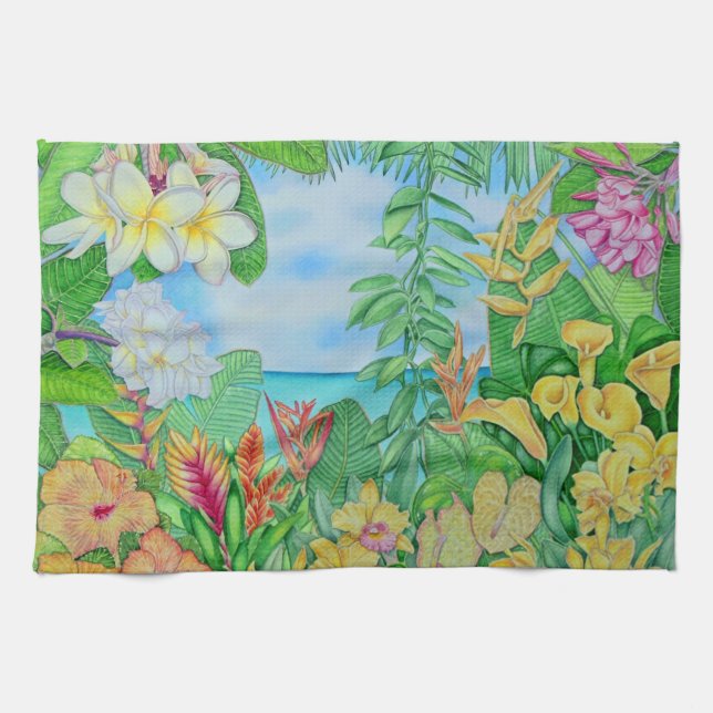Tropic Gold Tea Towel (Horizontal)