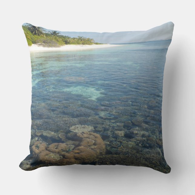 Tropic Island Throw Pillow (Front)