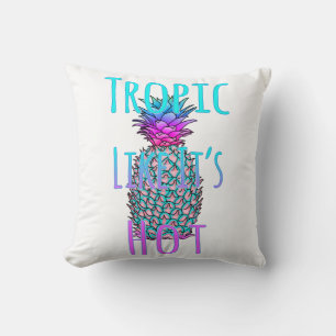 Tropic Like Its Hot Coastal Pineapple Cushion