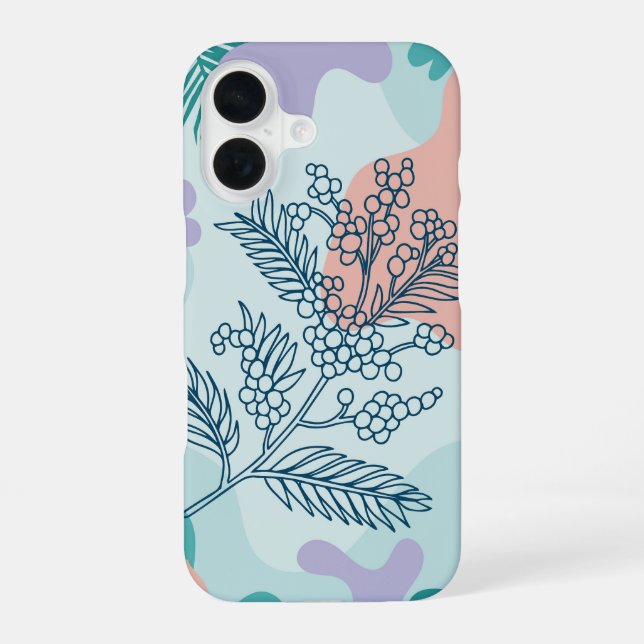 Tropic Pop iPhone 16 Case (Back)