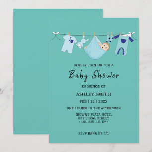 Tropic Tide Baby Shower Invitation