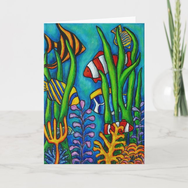 Tropica Gems Greeting Card (Front)