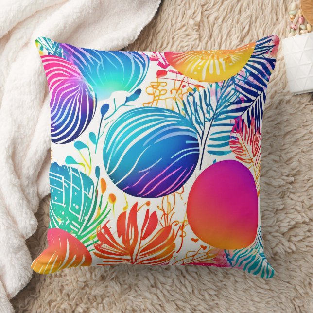 Tropical Abstract Paradise Cushion (Blanket)