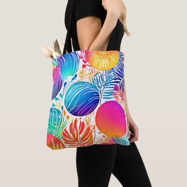  Tropical Abstract Paradise Tote Bag (Close Up)