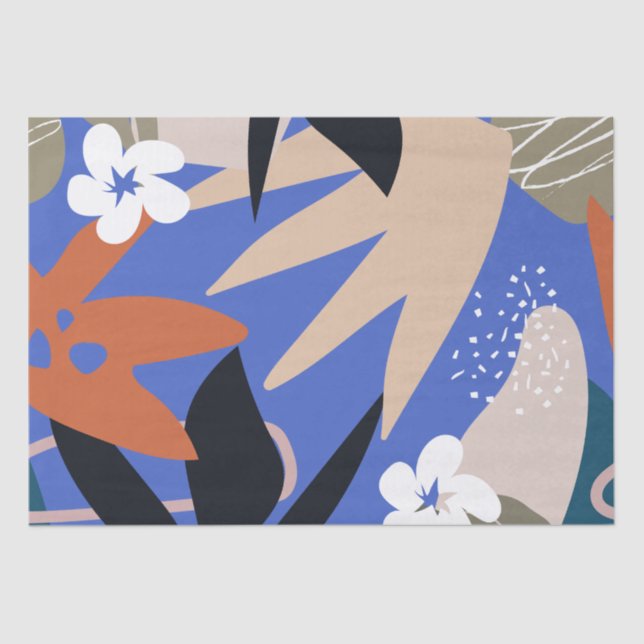 Tropical abstract pattern tissue paper (Front)