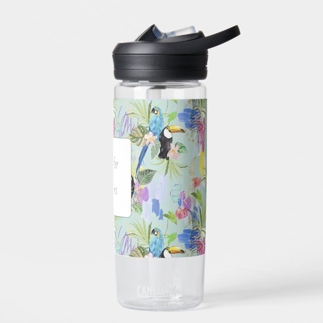 Tropical Abstractions  Water Bottle (Left)