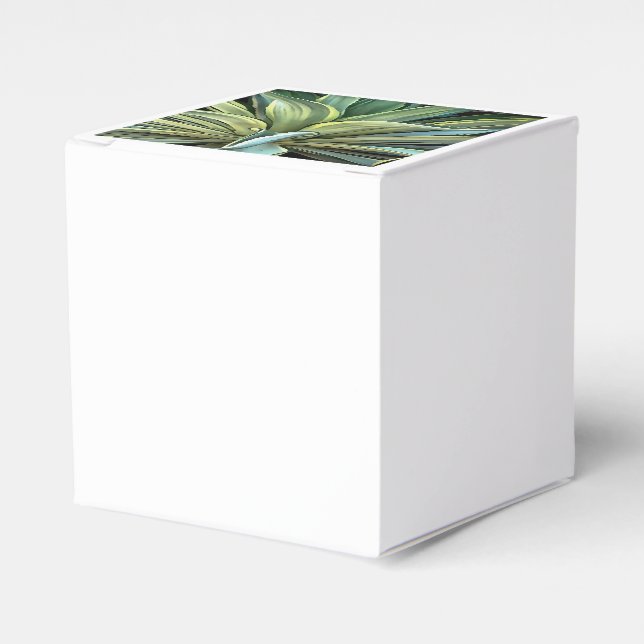 Tropical Agave Realism Art Favour Box (Front Side)