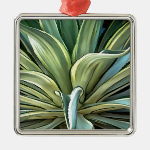 Tropical Agave Realism Art Metal Tree Decoration