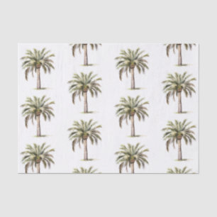 Tropical Aloha Beach Palm Trees Wedding Tissue Paper