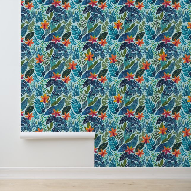 Tropical aloha print wallpaper (Application)