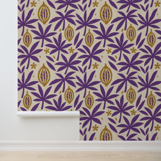 Tropical aloha print wallpaper