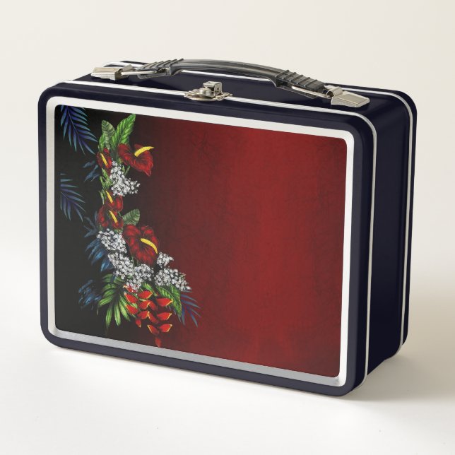 Tropical Aloha Retro Lunch Box (Front)