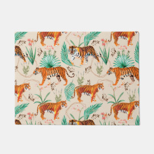 Tropical and Tigers Doormat