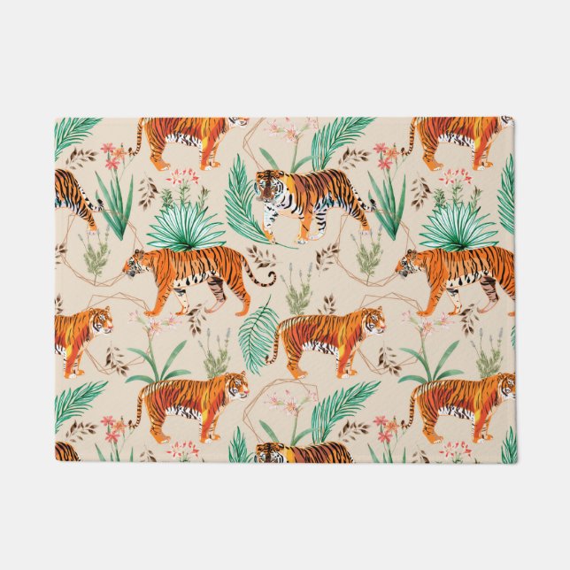 Tropical and Tigers Doormat (Front)