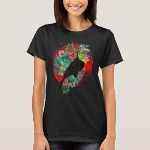 Tropical Animal  Flowers Rainforest Bird Floral To T-Shirt