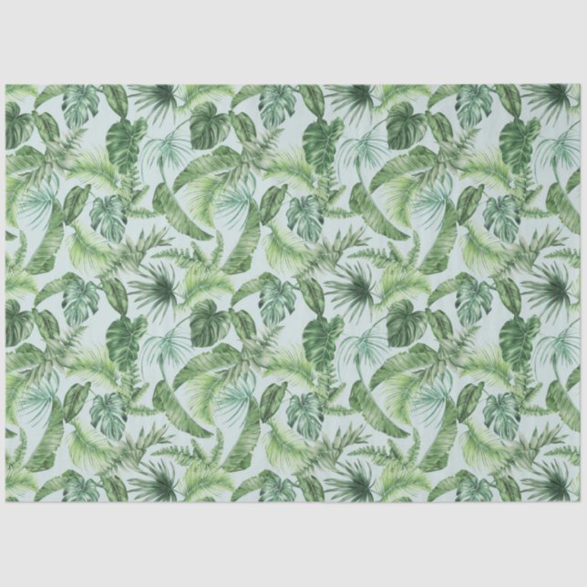 Tropical Animal Print &Greenery Series Design 12 Tissue Paper (Front)