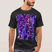 Tropical animals: blue monkeys pattern.