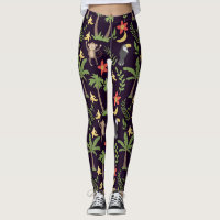Tropical animals seamless pattern monkey & macaw
