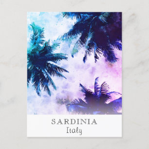 *~* Tropical AP25 Travel Personalise Palm Tree Postcard