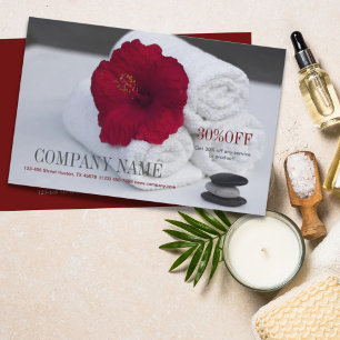 Tropical Aromatherapy SPA Salon Massage Business  Flyer