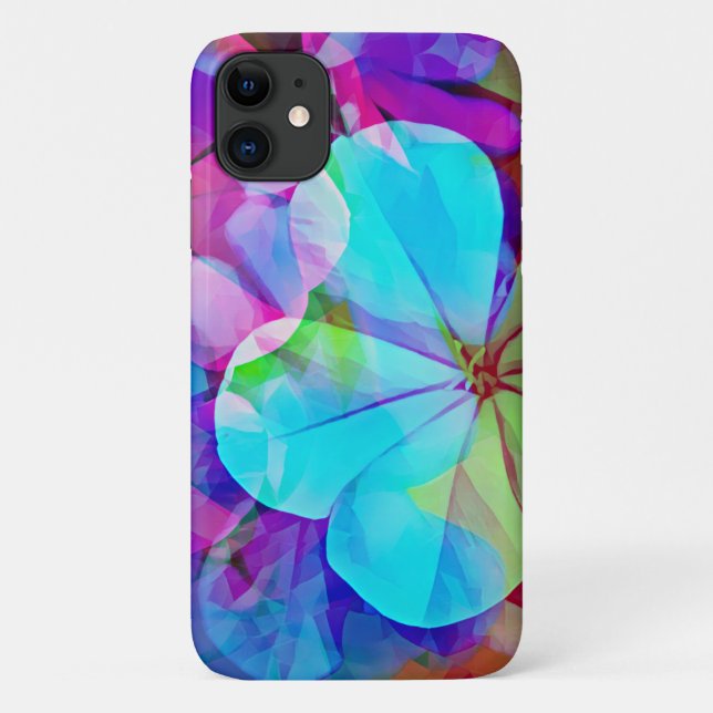 Tropical Art Abstract Flower Phone Case (Back)
