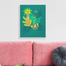 Tropical Art Canvas Print