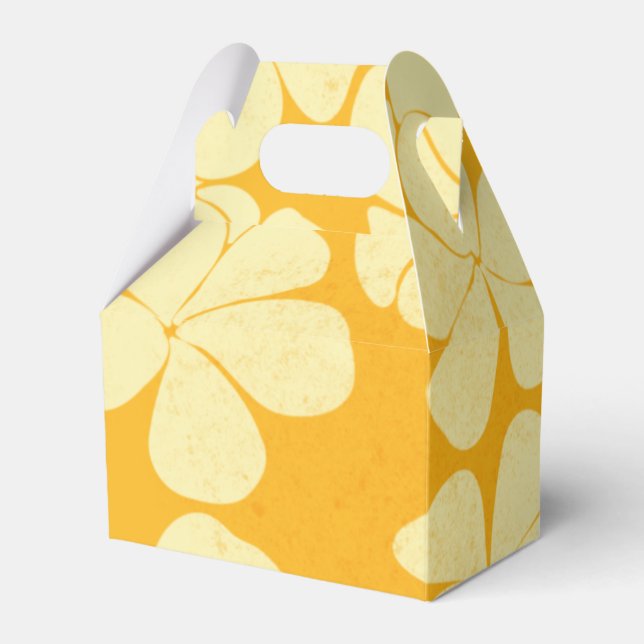 Tropical art party favour box (Front Side)