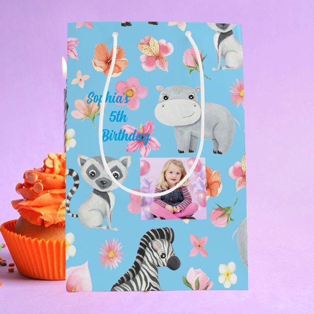 Tropical Baby Animals Gift Bag for Kids Birthday (Creator Uploaded)