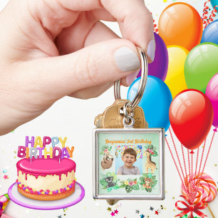 Tropical Baby Animals Keychain Kids Birthday Favou