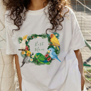 Tropical baby cute exotic colourful parrots  T-Shirt