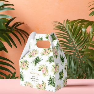 Tropical Baby Shower Floral Thank You Favour Box