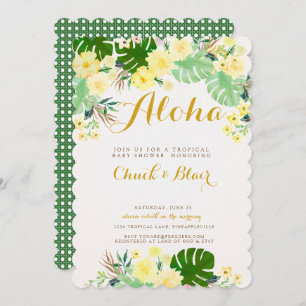 Tropical Baby Shower Invitation
