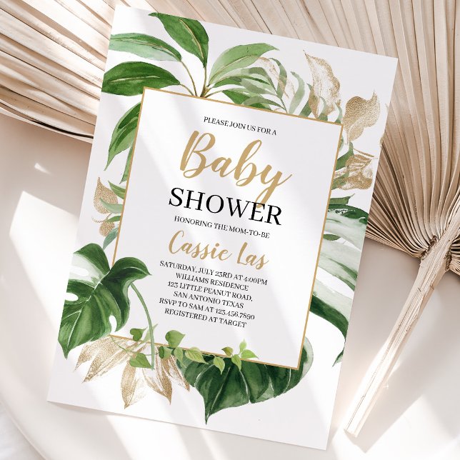 Tropical Baby Shower Invitation (Creator Uploaded)