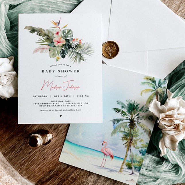 Tropical Baby Shower Invitation (Creator Uploaded)