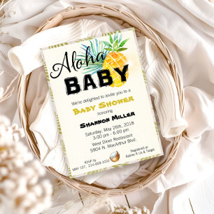Tropical Baby Shower Invitation