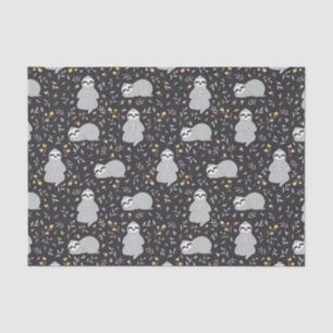 Tropical Baby Sloth Pattern Tissue Paper