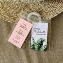 Tropical Bachelorette Itinerary Badge Insert