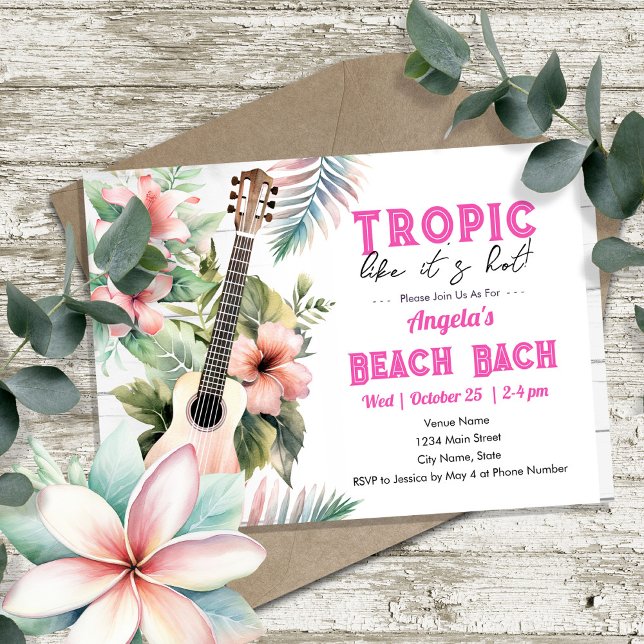 Tropical Bachelorette Party Invitation (Creator Uploaded)