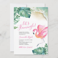 Tropical Bachelorette Party Invitations