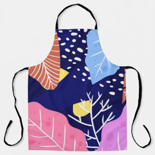 Tropical background with jungle plants. Palm leave Apron