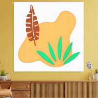 Tropical Balance – Abstract Botanical Leaf Art
