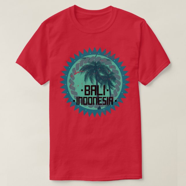 Tropical Bali Indonesia T-Shirt (Design Front)