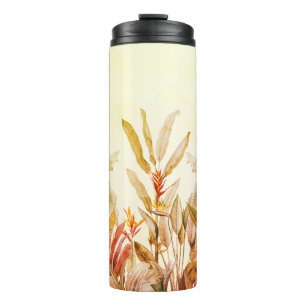 Tropical Banana Leaves Thermal Tumbler
