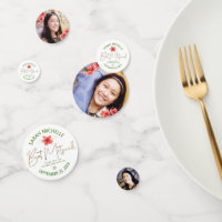 Tropical Bat Mitzvah 3 Photo Green Gold Floral