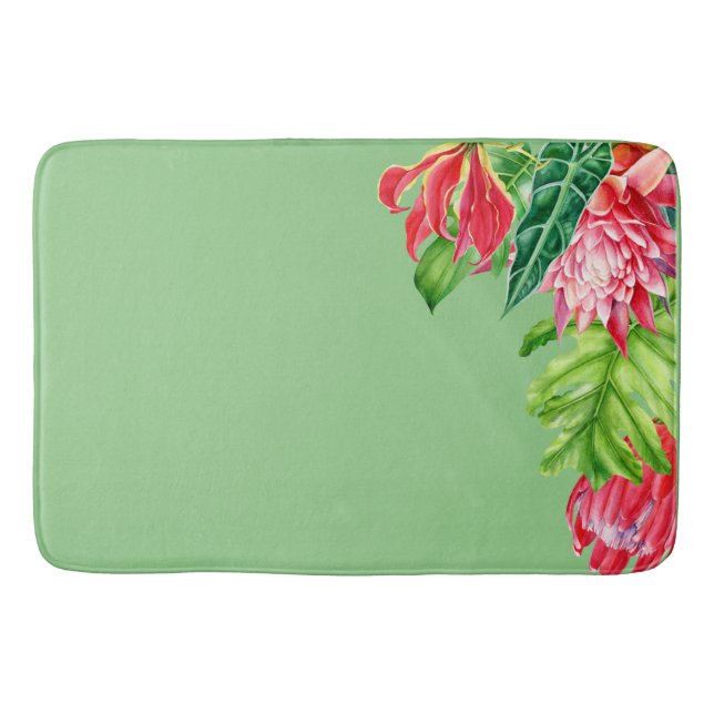 Tropical Bath Carpet Bath Mat (Front)