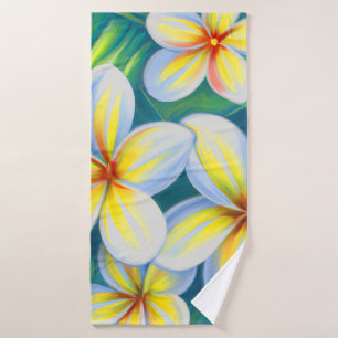 Tropical bath towel set